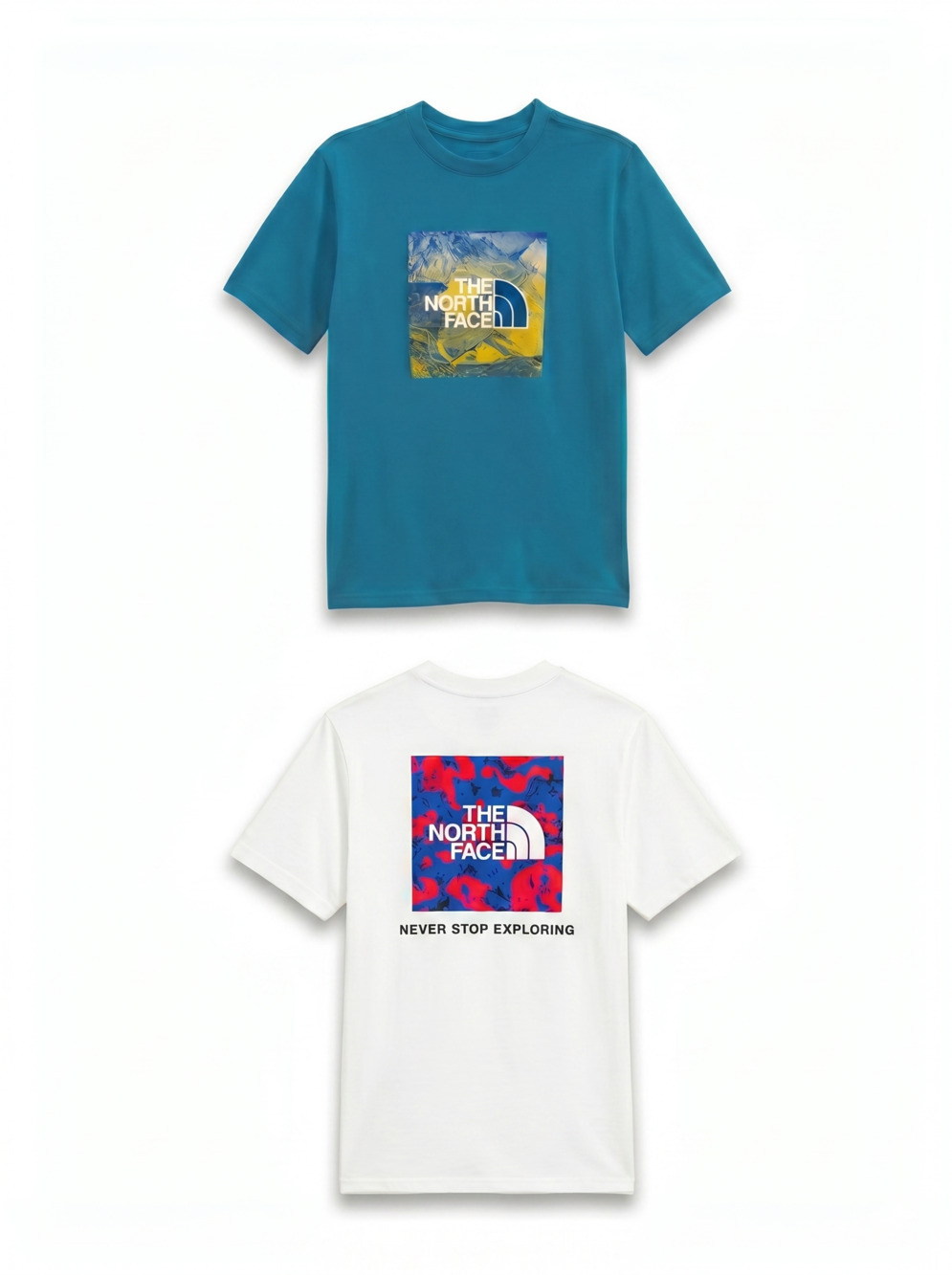 The North Face | Two Short Sleeve Graphic T-shirts - Small (7-8) - NWT
